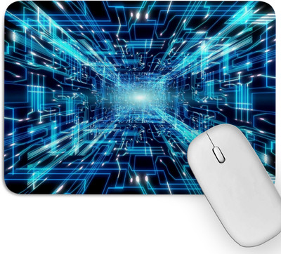 Artich Soft Non-Slip Multi-Use Mouse Pad Into Depths of Stimulus Abstract Non Slip Base Mousepad(Multicolor)
