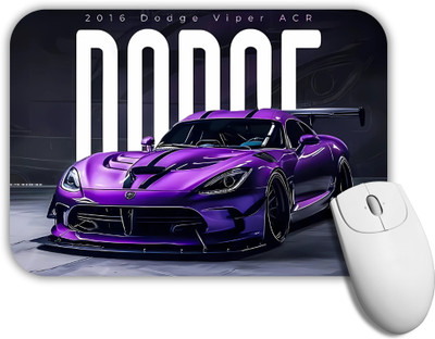 GROOFIEZ Car Racing Mouse Pad Non-Slip Rubber Base for PC Laptop (9x7 inch) Non Slip Base Mousepad(Black)