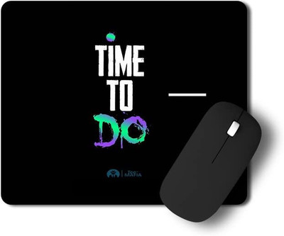 Tee Mafia MP_ Time to do Non Slip Base Dual Sided Mousepad(Black)