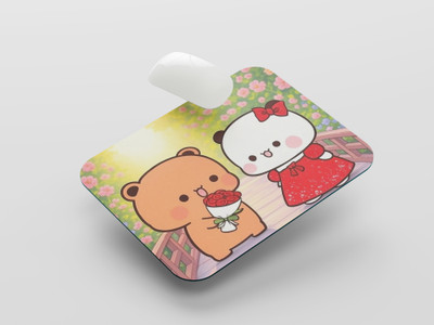 UNIARAWALAS Non-Slip Brain ,DUDU BUBU Cartoon MPM-131 Non Slip Base Mousepad(Black)