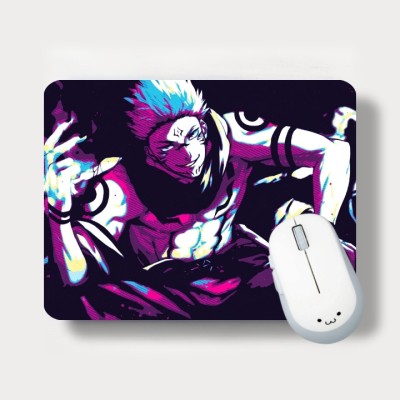 S Creation Jujutsu kaisen sukuna mouse pad for Gaming Computer Non-Slip Base-purple Mousepad(Purple)