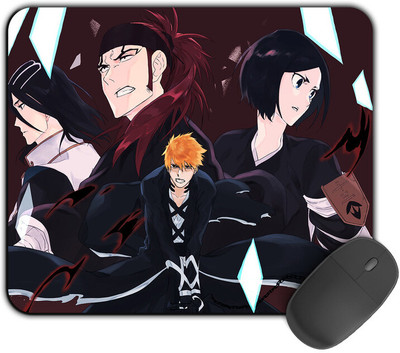 Kirmada Printed Designer Mouse Pad Ichigo Friends Non-Slip Bleach Mouse Pad. Non Slip Base Mousepad(Multicolor)