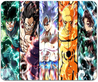 MITTRA INDIACRAFT Anime Mouse Pad - Computer Demon Slayer Rengoku Non Slip Base Dual Sided Mousepad(Multicolor)