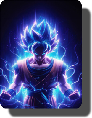 DESIGNCORE PAINTS Goku anime design mouse pad | mouse pad | gaming mouse pad | anime mouse pad Non Slip Base Mousepad(Black)