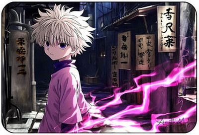 sublix Mouse Pad Kakashi Premuim Mouse Pad For Laptop (7inches x 9inches). Non Slip Base Mousepad(Purple, White)