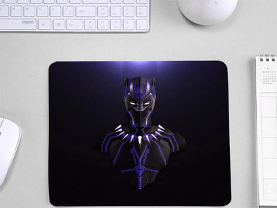 MITTRA Indiacraft Black Panther 1 Non Slip Base Mousepad(Black Panther Marvel Superhero)