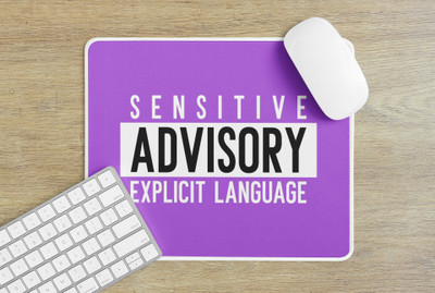 Epic Merch Sensitive Advisory Mousepad(Multicolor)