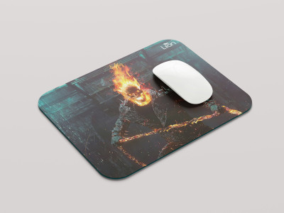 leeon L-MP1-1-179-Ghost Rider L2 Non Slip Base Mousepad(Multicolor)