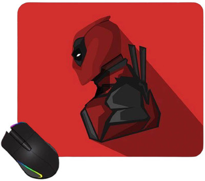 Gadgetshor Square Waterproof Non-Slip Rubber Base Mouse Mat for Office Laptop Non Slip Base Mousepad(Red)
