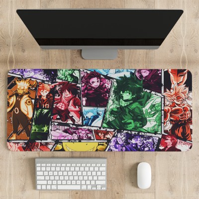 UNITY Anime Mix Desk Mat Water-Resistant Gaming Mouse Mat Home & Office Non-Slip Mousepad(Multicolor)