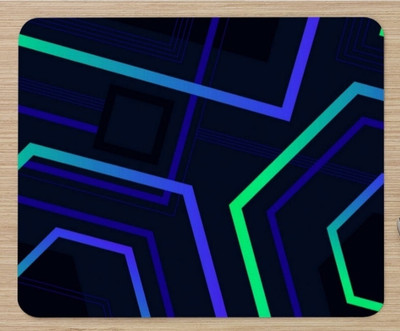 SignatureFactory SF-032677 Non Slip Base Mousepad(Navy&Green)