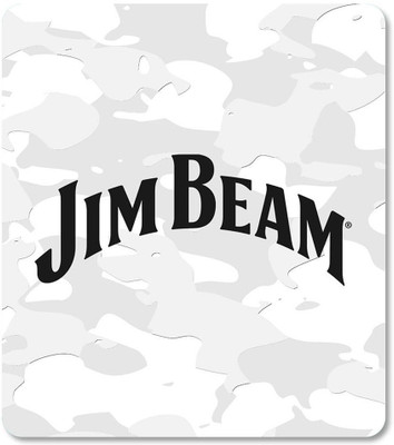 macmerise Jim Beam Camo White Non Slip Base Mousepad(Multicolor)
