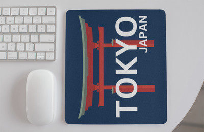 Epic Merch Tokyo Japan Non Slip Base Mousepad(Multicolor)