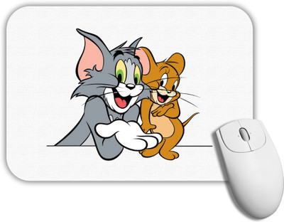 GROOFIEZ Tom and Jerry Mouse Pad Non-Slip Rubber Base for PC Laptop (9x7 inch) Non Slip Base Mousepad(Black)