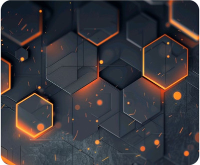 FiftyOne Hub Premium Gaming Mat Anti-Slip Base Mousepad Non Slip Base Mousepad(Black, Orange)