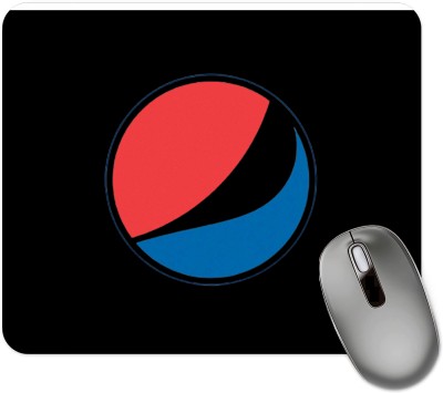 dk printing Pepsi Logo Printed Mouse Pad Mousepad(Black)