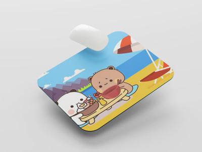 UNIARAWALAS Non-Slip Brain ,DUDU BUBU Cartoon MPM-159 Non Slip Base Mousepad(Black)