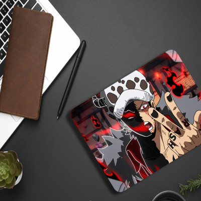 Inkaura Trafalgar Law One Piece Anime 9x7 Inches Printed – Mousepad For Desktop Gaming Non Slip Base Mousepad(Multicolor)