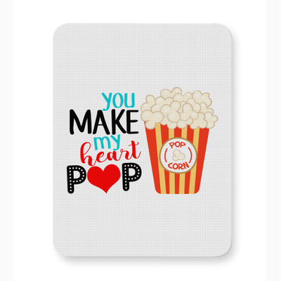 ICARUSBOX Icarus Box you make my heart pop love Mouse Pad Mat Anti-Slip Rubber Mousepad(Multicolor)