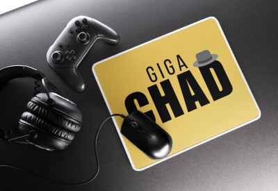 Epic Merch Giga Chad Mousepad(Multicolor)