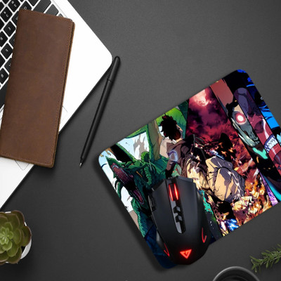 Inkaura Solo Leveling Printed Mouse Pad For Gaming - Desktop Best Anime Design 9x7 Inch Non Slip Base Mousepad(Green)