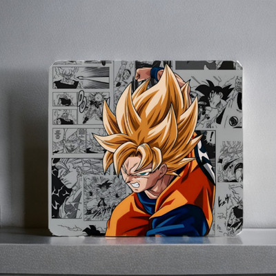 TheSlidingMouse Dragon Ball Z Goku Mouse Pad For Gaming Office and Home Non Slip Base Mousepad(Grey, Black)