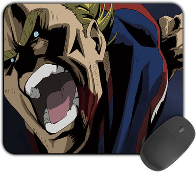 Kirmada Printed Design Mouse Pad Angry All Might Non-Slip My Hero Acadamia Non Slip Base Mousepad(Multicolor)