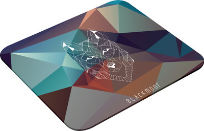 BLACKMOOR Mouse Pad Abstract Art 9x7 Inch Anti-Slip, Smooth Surface, Ideal for PC & Gaming Non Slip Base Mousepad(Multicolor)