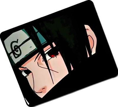 PRINTIX Premium Anime Ninja Itachi Mousepad for Study Table Gaming Desk Laptop Office Non Slip Base Mousepad(Black)
