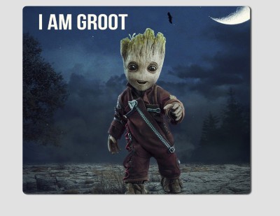 THAINOZ I am Groot MousePad Non-Slip Rubber Base Mouse pad for Laptop & Desktop Mousepad(Multicolor)