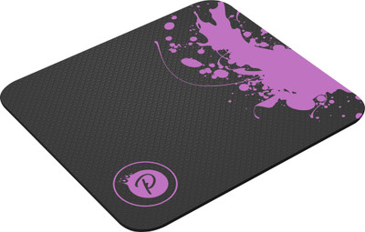 Printio Purple & Black Minimalist – Modern Design, Rubber Base Non Slip Base Mousepad(Black, Purple)