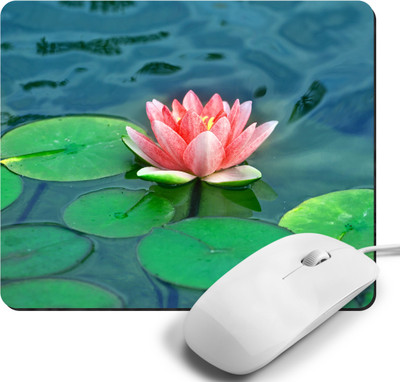 Printile MOUSE PAD 0.55 Non Slip Base Mousepad(Pink&Green)