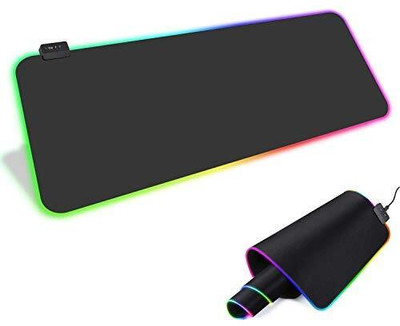 hsbtreads RGB mouse pad Non Slip Rubber base Non Slip Base Mousepad(Multicolor)