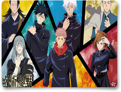 ECFAK Anime Jujutsu Kaisen Theme Printed Mousepad (23 cm x 18 cm), Non Slip Base Mousepad(Multicolor)