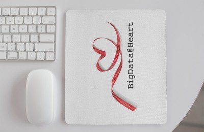 Rushaan Big Data @Heart -Printed Mousepads Mousepad(White)