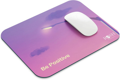 rssh creation Streat Light Pink Color, Anti - Slip Base, High Durability Mouse Pad Non Slip Base Mousepad(Pink)