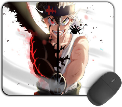 Kirmada Printed Design Mouse Pad Asta X Liebe Black Clover Non Slip Base Mousepad(Multicolor)