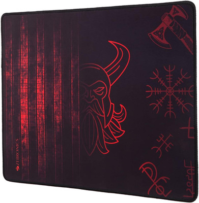 ZEBRONICS ZEB-FIRESTORM L Non Slip Base Mousepad(Black)