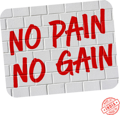 SLIQBASKET No Pain No Gain Motivational Small MousePad (9cm x 7cm) ) Mousepad(White)