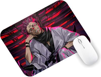Kuavi Ryomen Sukuna Anime Mousepad Rubber Base with Anti Skid Smooth Surface Non Slip Base Mousepad(Multicolor)