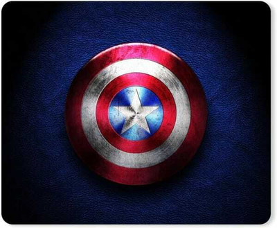 OMORTEX Captain america shield designer With Non Slip Base Mousepad(Blue)