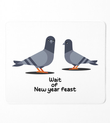 NarayaniCollectionss New Year Feast, Graphic Printed Sublimated Mousepad Mousepad(White)