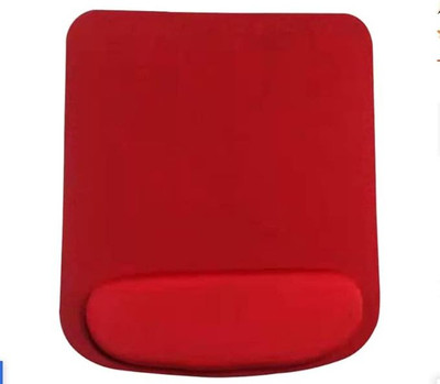 PAC Gel Wrist Support Mouse padwith Lycra Cloth - Nonslip Non Slip Base Mousepad Non Slip Base Mousepad(Red)