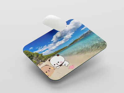 UNIARAWALAS Non-Slip Brain ,DUDU BUBU Cartoon MPM-184 Non Slip Base Mousepad(Black)