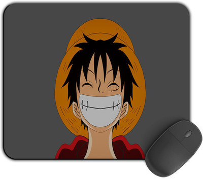 Kirmada Gaming Mouse Pad - Luffy Smiling (One Piece) Smooth Surface Non Slip Base Mousepad(Multicolor)