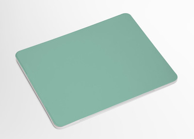 INFINITYLINES 9.5X7.9X0.12 Inch Non Slip Rubber Base Printed Non Slip Base Mousepad(Grey Green)