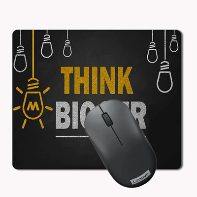 DrunkenMonkey MP-Think Bigger Non Slip Base Mousepad(Multicolor)