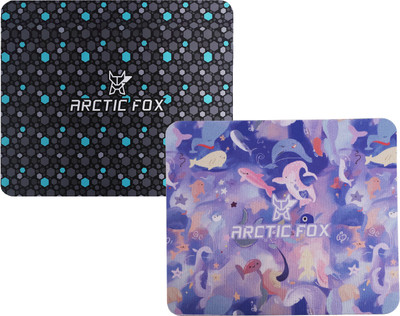 ARCTIC FOX Non-Slip Rubber Base Mouse Pad for Desktop and Laptop Mousepad (Hexad & Trawi) Non Slip Base Mousepad(Multicolor, Blue)