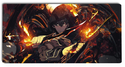 Gifting Domus nime Mouse Pad Large, Desk Mat with Solo Leveling Design Mousepad(Multicolor)