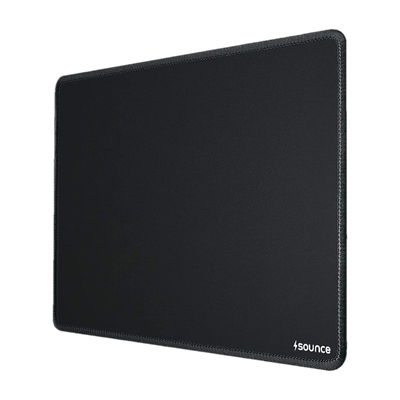 sounce Antifray Stitched Embroidery Edges,water resistant,Non-Slip Rubber Base | MPBK Non Slip Base Mousepad(Black)